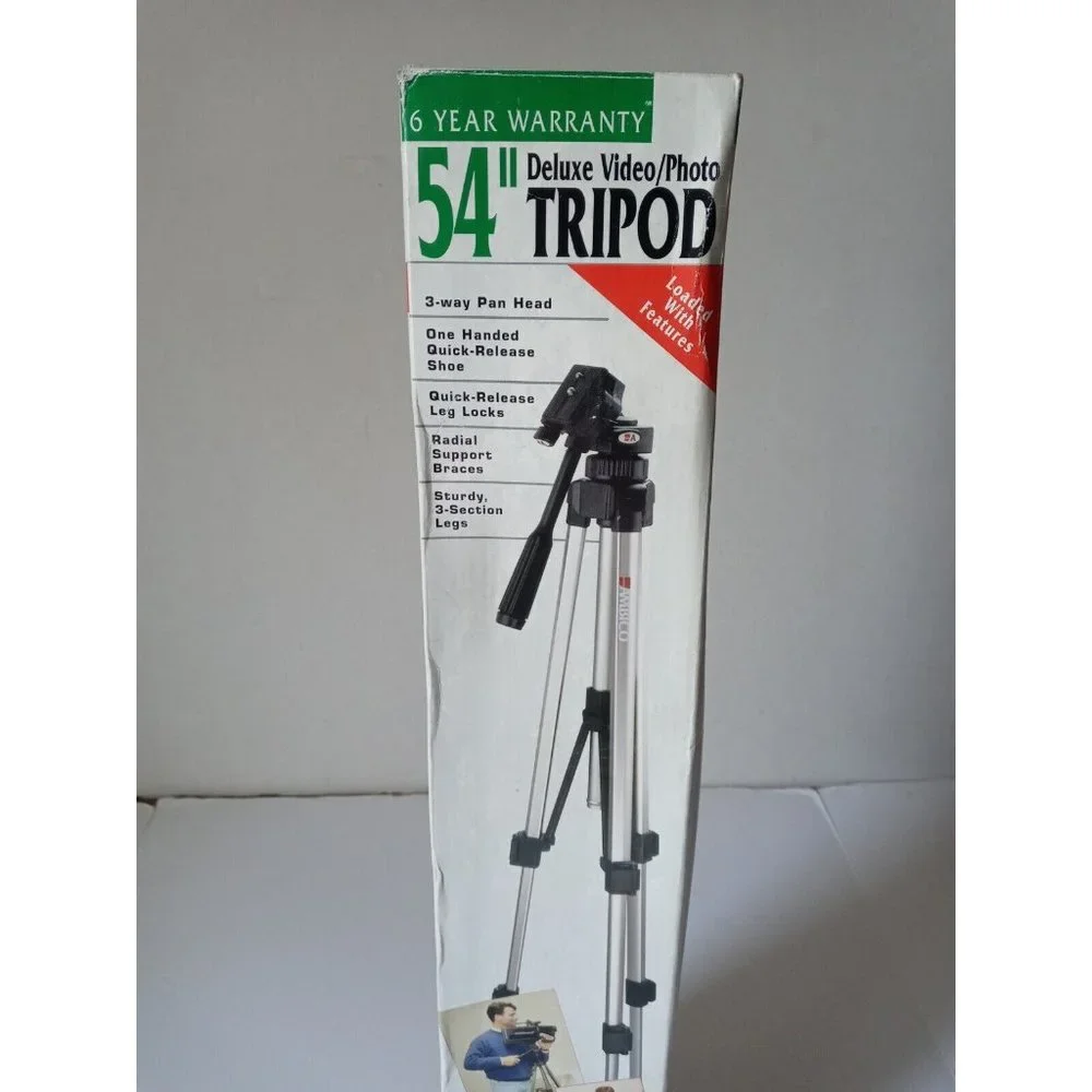 Ambico 54” Deluxe Ultra Light Weight Video/Photo Tripod